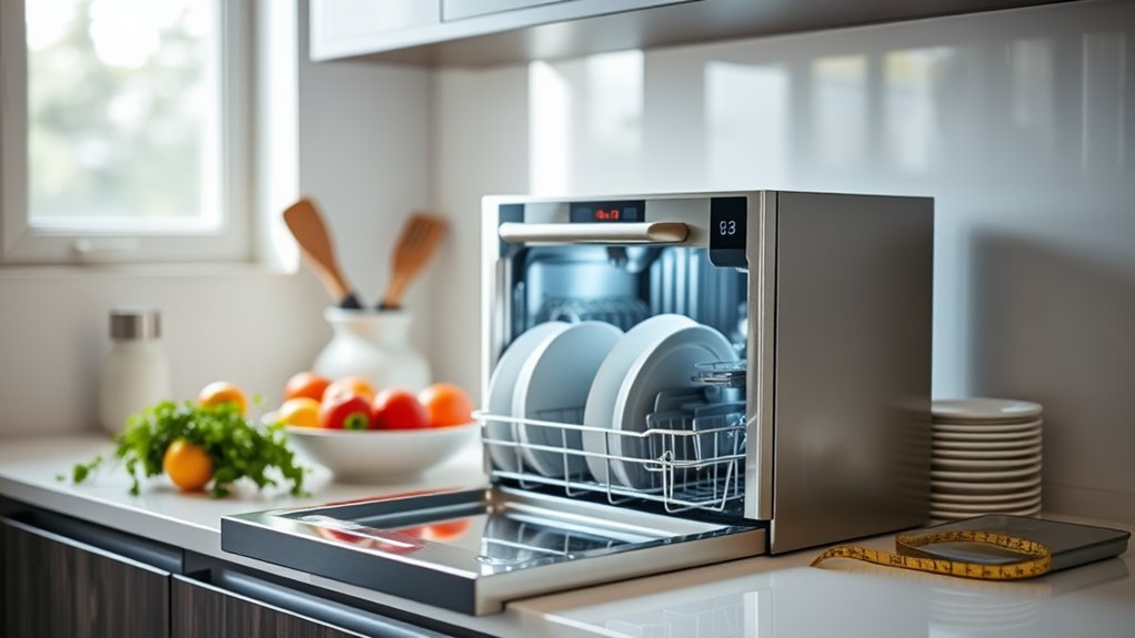 choosing mini dishwasher countertops