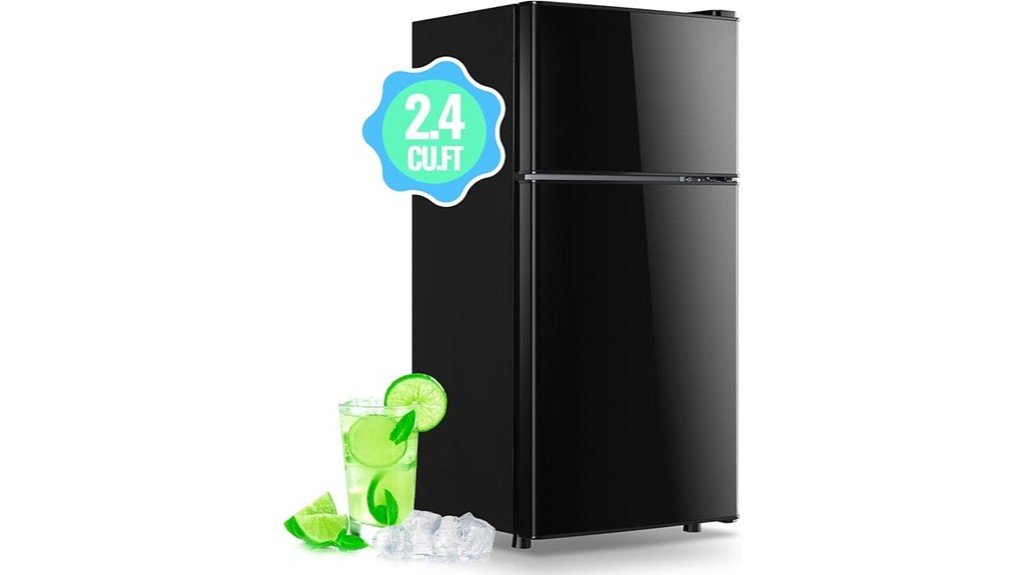 compact fridge with freezer