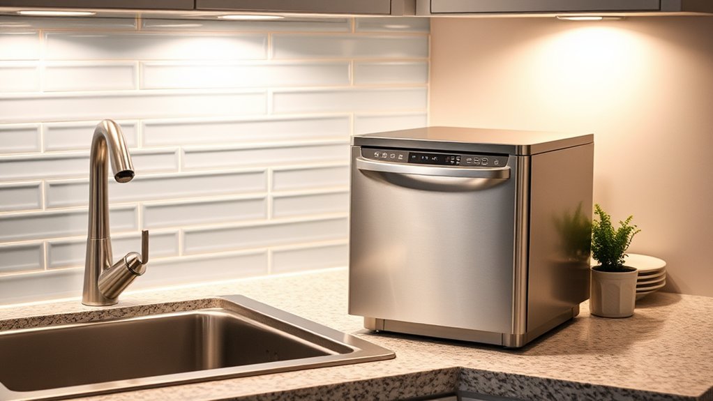 compact kitchen dishwasher solutions