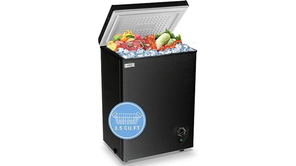 compact mini freezer model