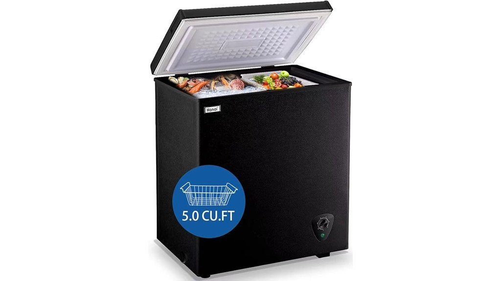 deep chest freezer capacity