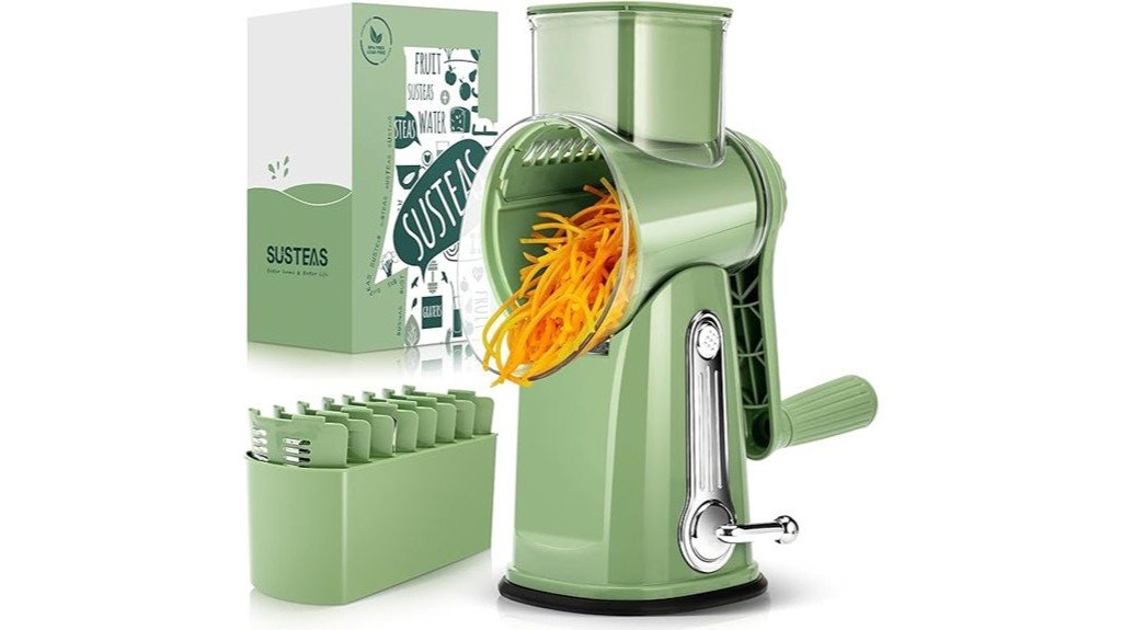 ergonomic rotary cheese grater