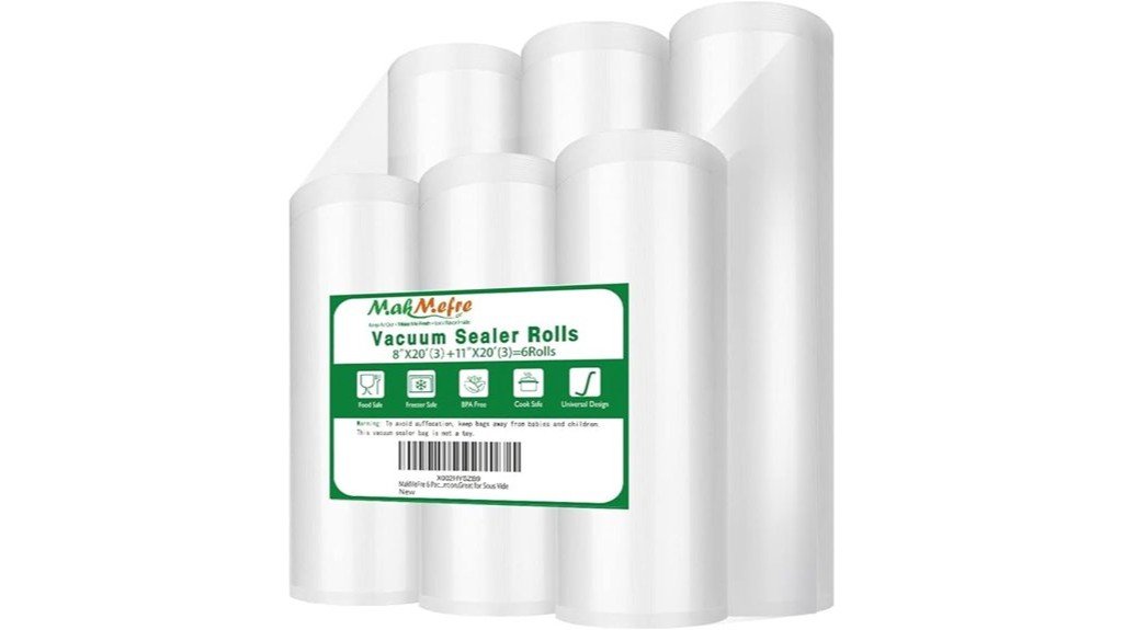 food storage vacuum rolls