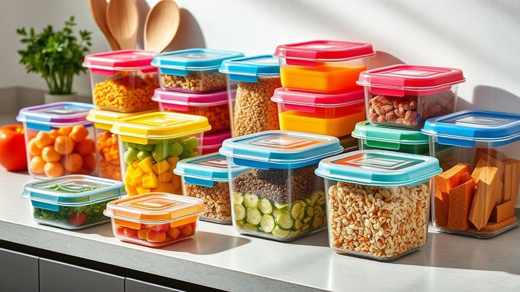 fresh and organized meals