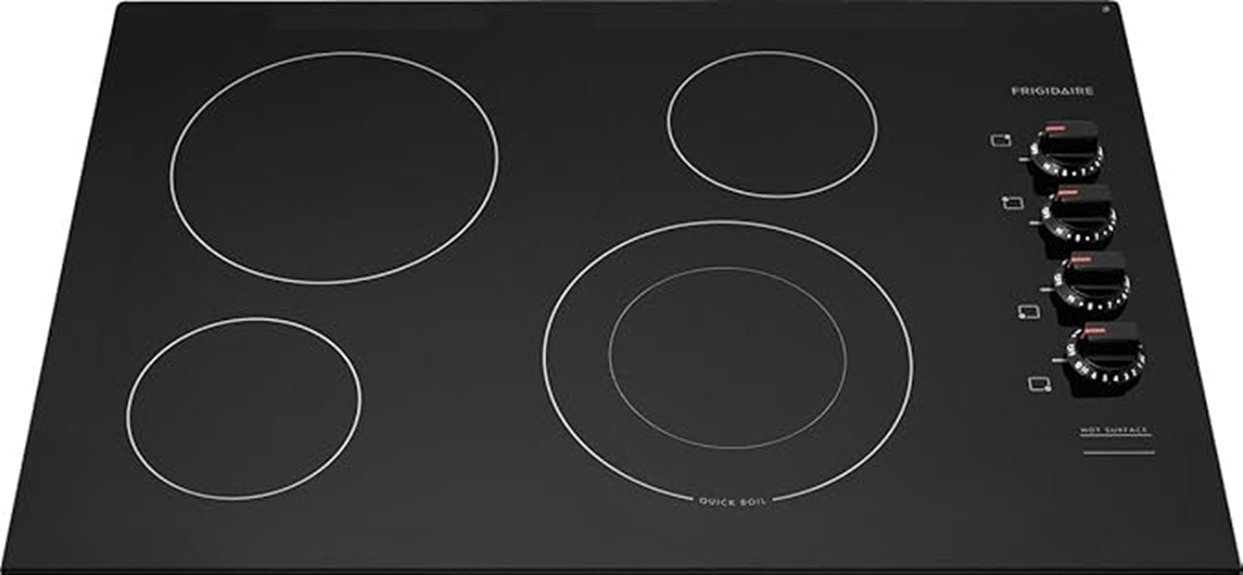 frigidaire electric smooth cooktop