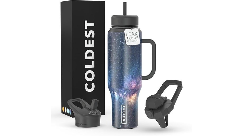 insulated tumbler with straw