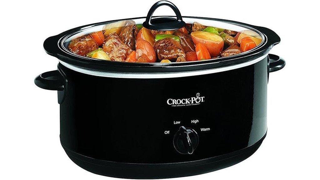 large black slow cooker