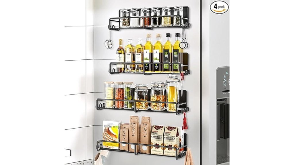 magnetic refrigerator spice organizer