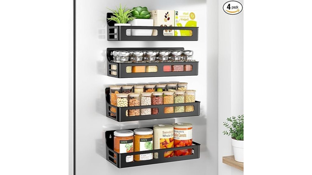 magnetic refrigerator spice rack