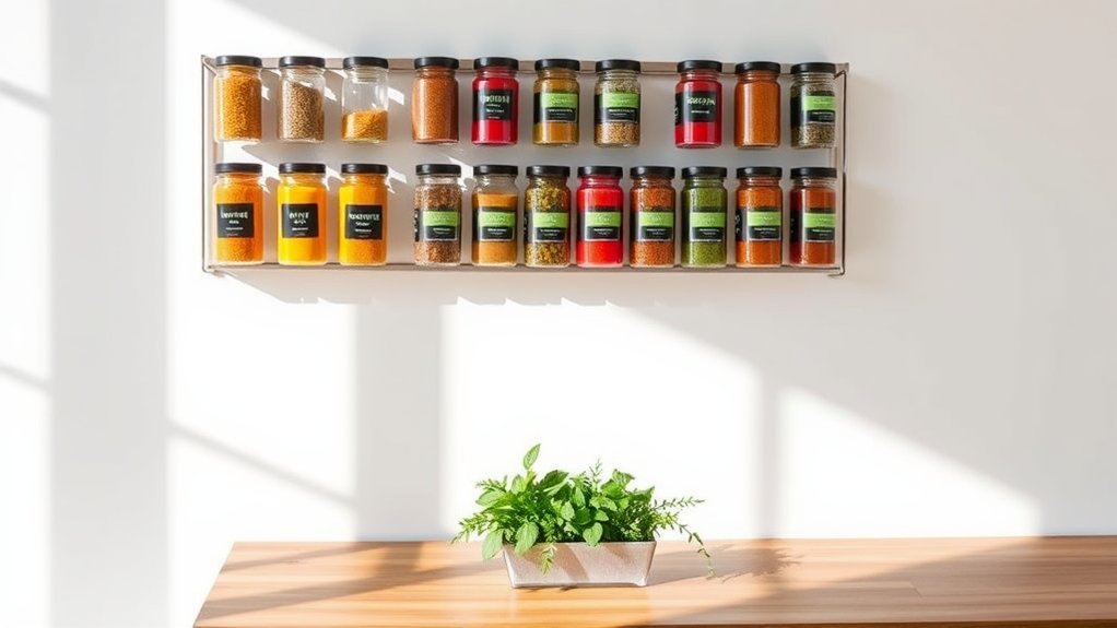 magnetic spice rack organizers